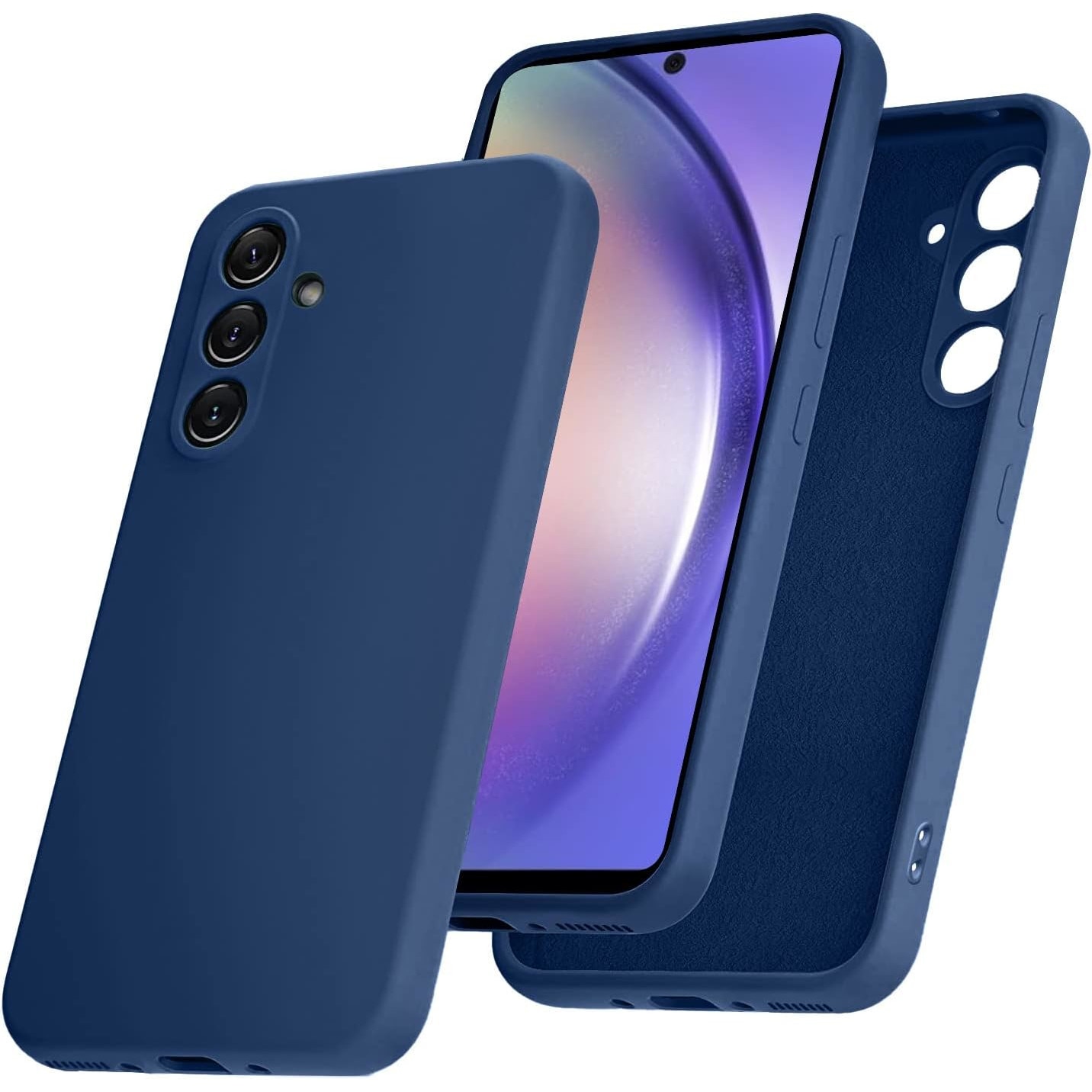 Husa Silicon Soft Compatibila cu Samsung A54 5G Culoare Albastru Inchis