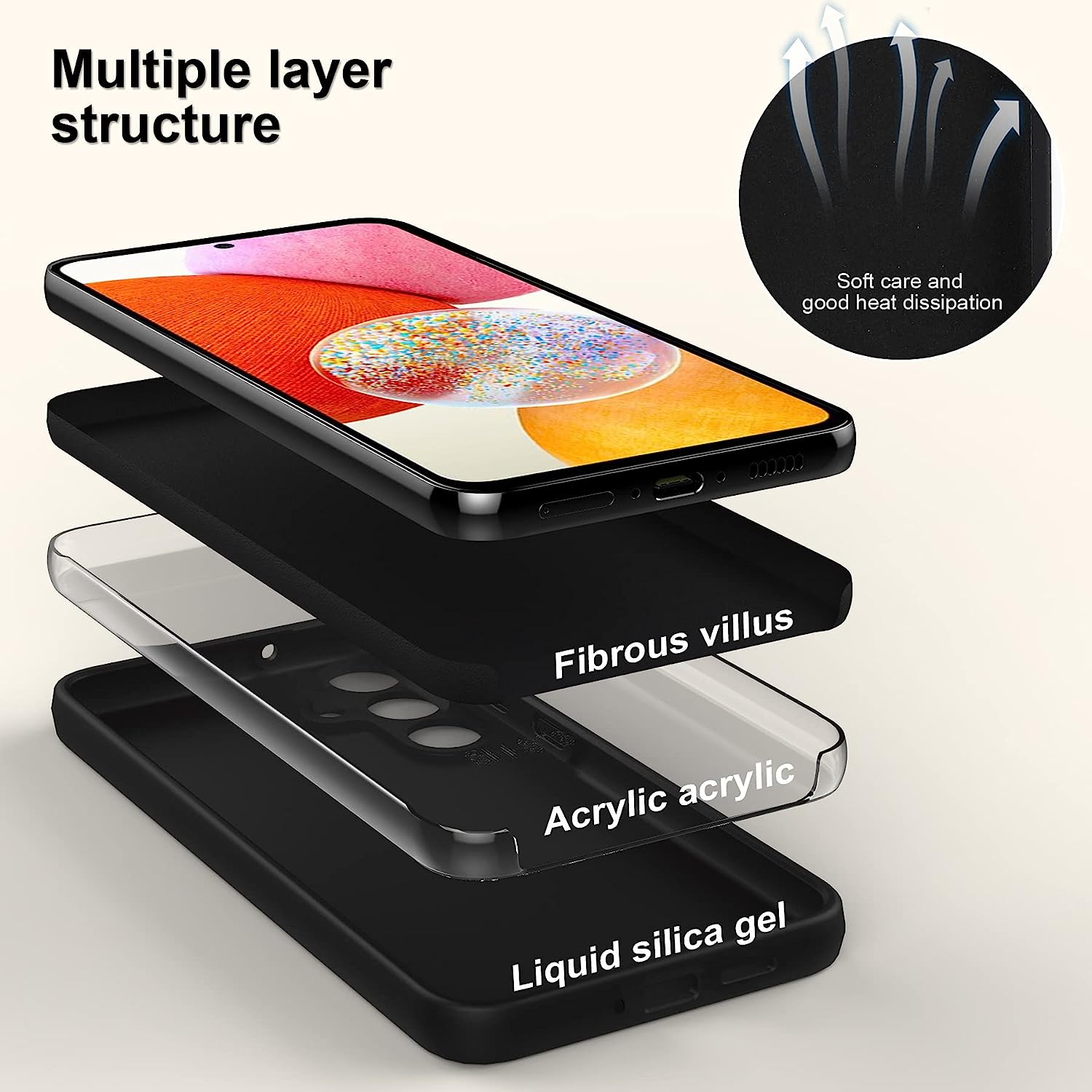 Husa Silicon Soft Compatibila cu Samsung A54 5G Culoare Negru