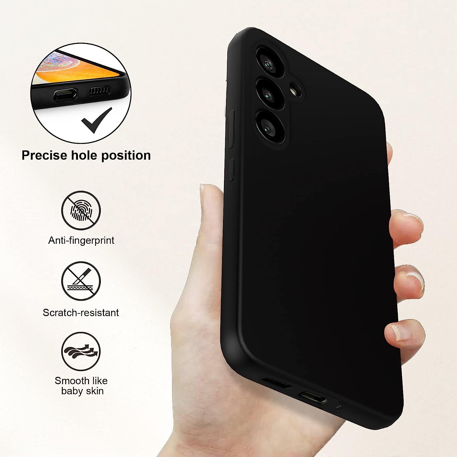 Husa Silicon Soft Compatibila cu Samsung A54 5G Culoare Negru