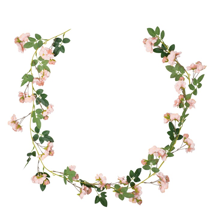 Planta artificiala, tip ghirlanda, Naimeed D5007, Roz deschis, 1.7m