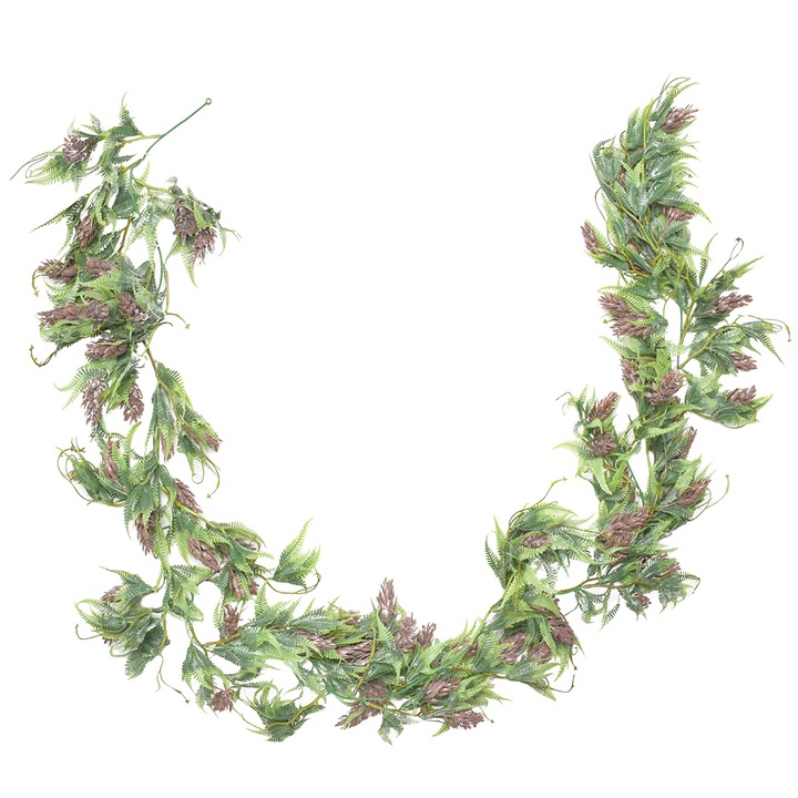 Изкуствен гирлянд, Naimeed D4865, Кафяв, 1.7м