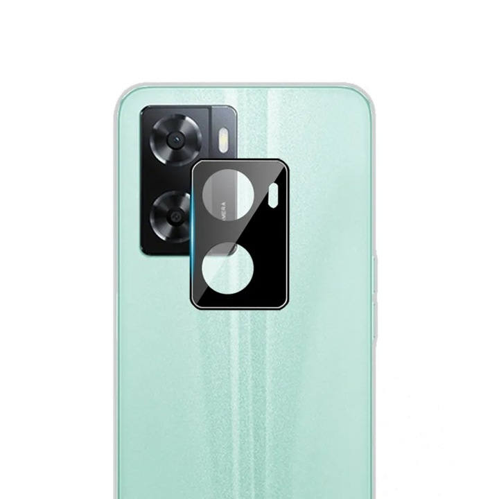 Kamerafólia Oppo A57 4G / A57s / OnePlus Nord N20 SE-hez, Techsuit teljes kameraüveg, fekete