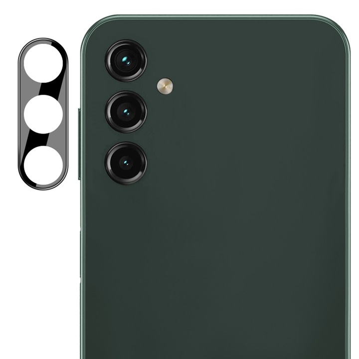 Kamerafilm Samsung Galaxy A54-hez, Techsuit Full Camera Glass, fekete