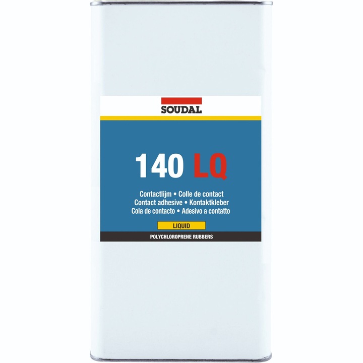 Adeziv Soudal 140LQ, de constructii, de contact, 5 L, transparent