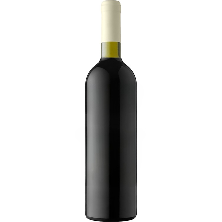 Set personalizat sticla de vin rosu, demisec, Feteasca Neagra, 750 ml si punga de cadouri cu imprimeu La multi ani! Mesaj 40 ani