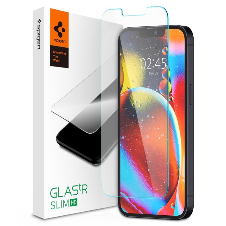 Fólia iPhone 13/13 Pro/14-hez, Biztonságos üveg, Átlátszó