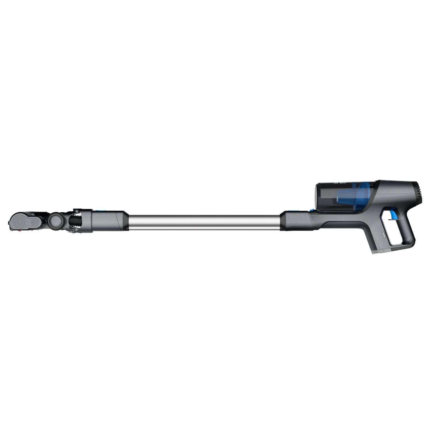 Aspirator vertical fara fir Rowenta X-Pert 3.60 RH6921WO, autonomie 45 minute, iluminare LED, recipient praf 0.5 L, albastru & gri