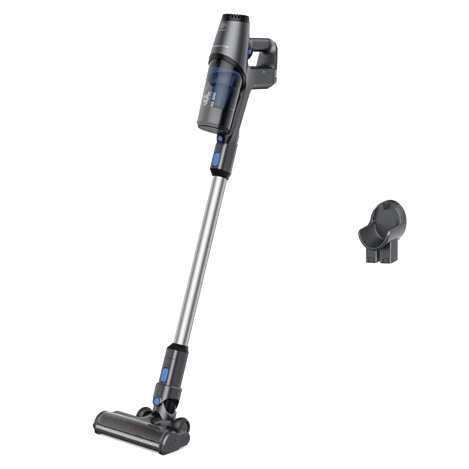 Aspirator vertical fara fir Rowenta X-Pert 3.60 RH6921WO, autonomie 45 minute, iluminare LED, recipient praf 0.5 L, albastru & gri