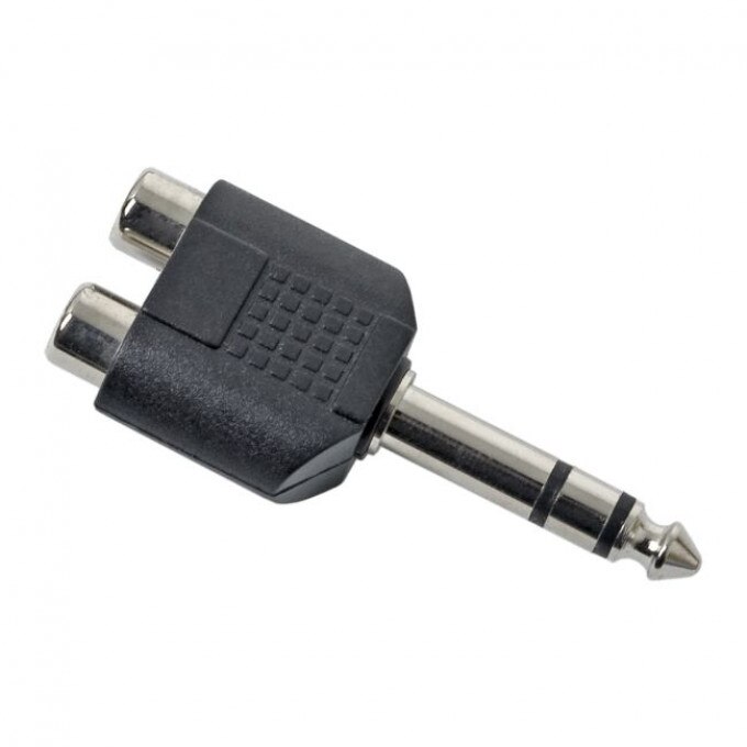 Адаптер-Y RCA / ЖАК 2 x гнездо RCA-6.3 жак щепсел (стерео) - eMAG.bg