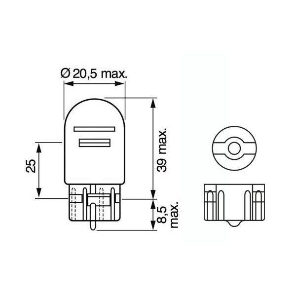 Lot De 10 Ampoules Bosch Pure Light WY21W - 12V 21W, Culot WX3x16d, Pour Feux De Voiture (VW Golf VII, Etc.)