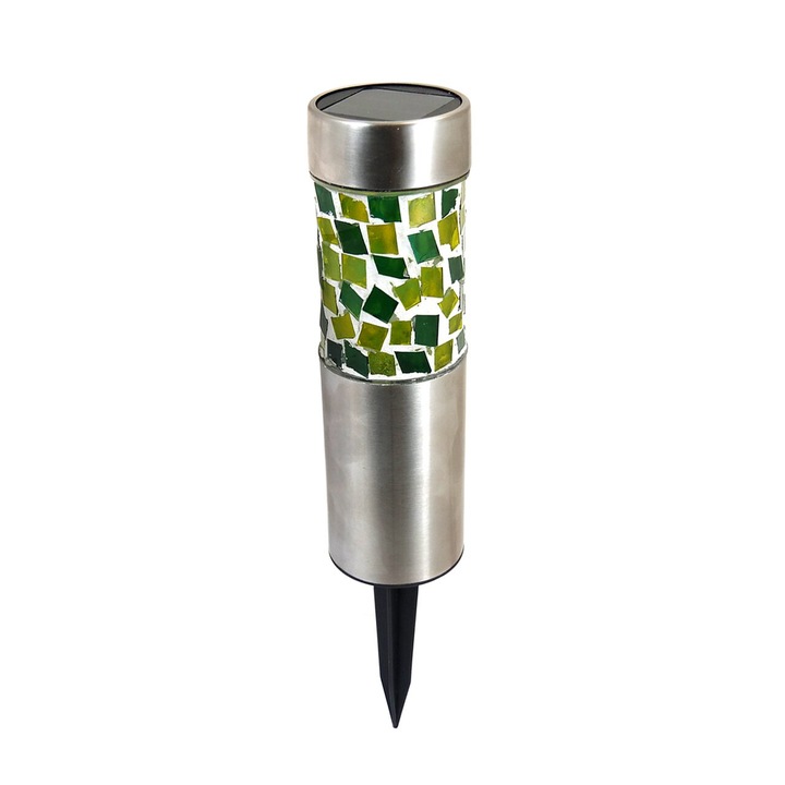 Соларна градинска лампа, Jumi, 1 LED, AA батерия, 1.2 V, 6.3x6.3x38 см