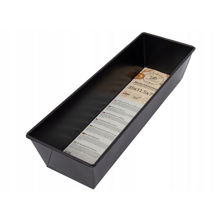 Tava de copt, Meyerhoff, Otel carbon, 35x11.5x7cm, Negru