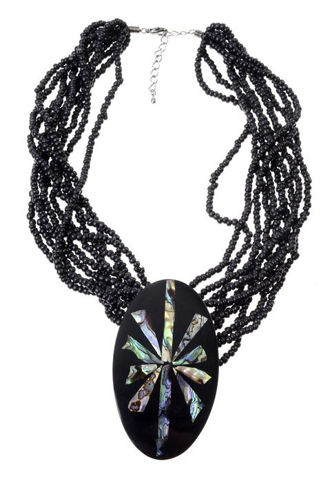 Колие от бамбуково охлюв GM-659, Gloria Maris, 28см