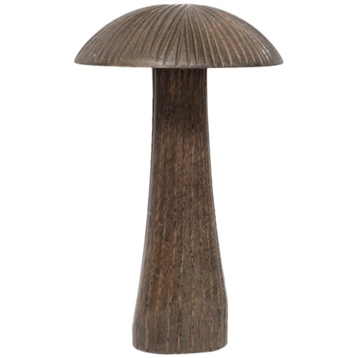 Ciuperca decorativa Dost, Exner, Lemn, 12x12x20cm, Maro