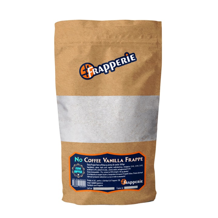 Frappe alap, NoCoffee Vanilla, Frapperie, 1Kg