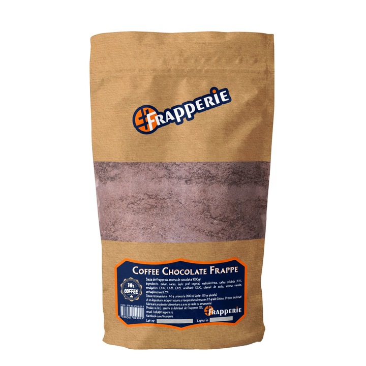 Frappe alap, kávés csokoládé, Frapperie, 12% kávé, 1 kg