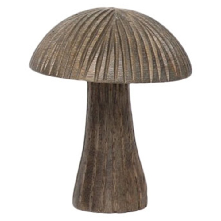 Díszgomba, Exner, Fa, 9x9x12cm, Barna