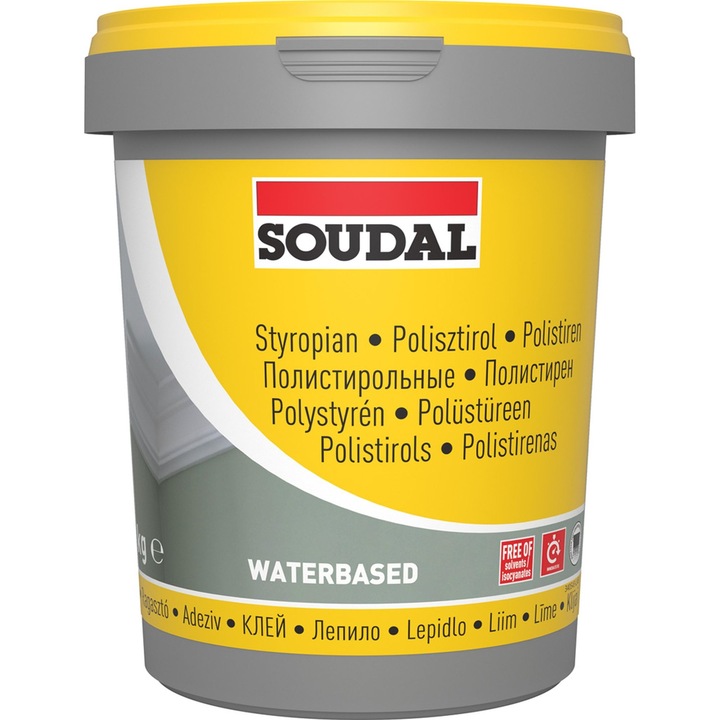 Adeziv polistiren Soudal, interior, 5 kg, alb
