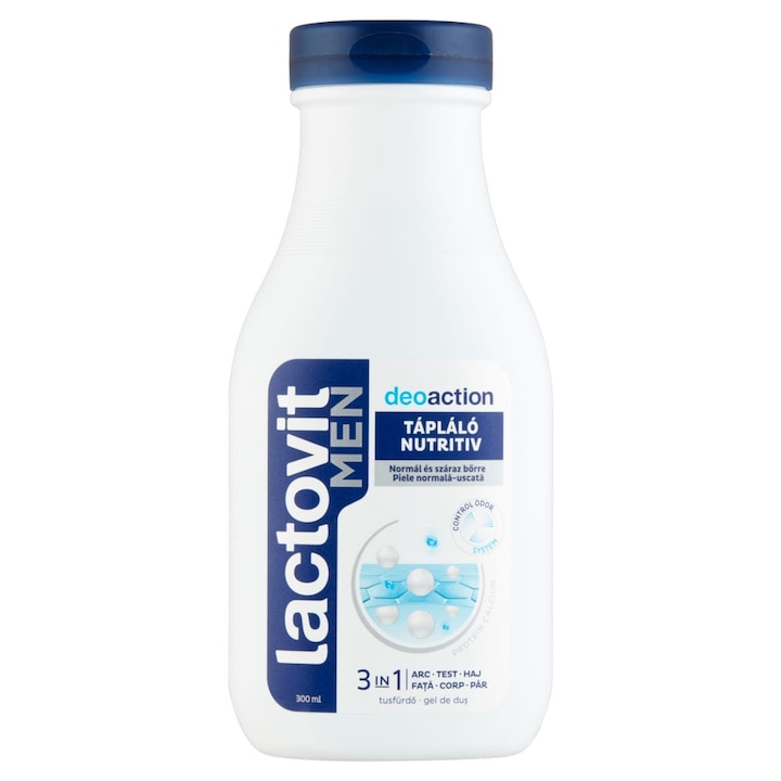 Lactovit Men Sensitive tusfürdő, 300ml