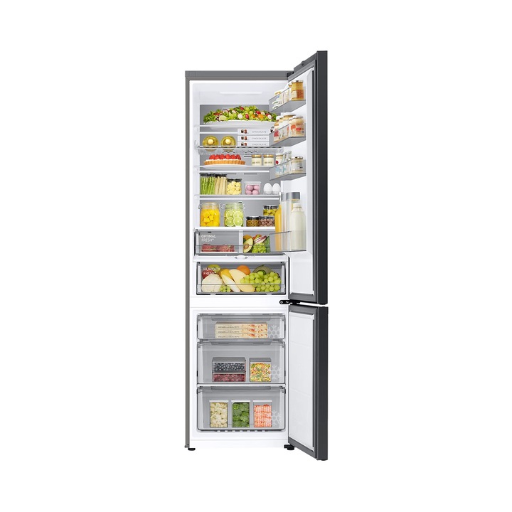 Combina frigorifica Samsung RB38C7B5D39/EF, clasa energetica D, 390 L, M: 203 cm, NoFrost, WiFi, Bej