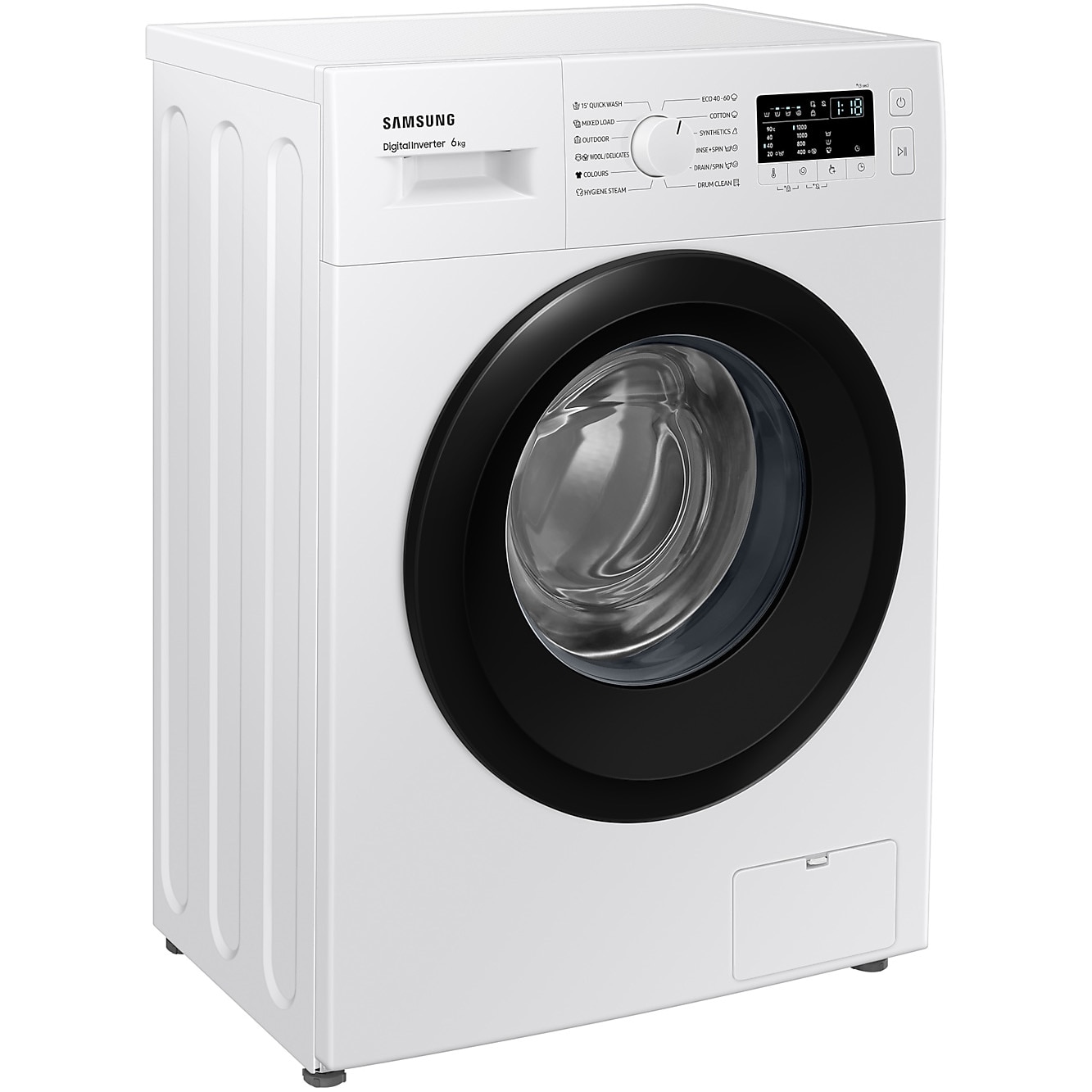 Masina de spalat rufe Slim Samsung WW60A3120BE/LE, 6 kg, Clasa C, 1200 RPM, Hygiene Steam, Alb