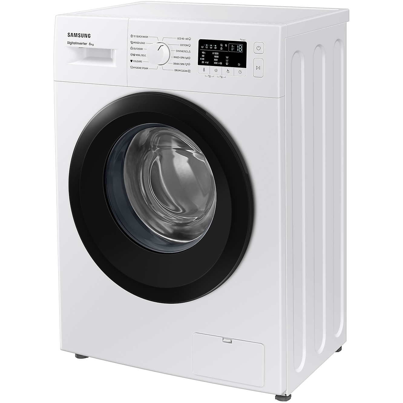 Masina de spalat rufe Slim Samsung WW60A3120BE/LE, 6 kg, Clasa C, 1200 RPM, Hygiene Steam, Alb