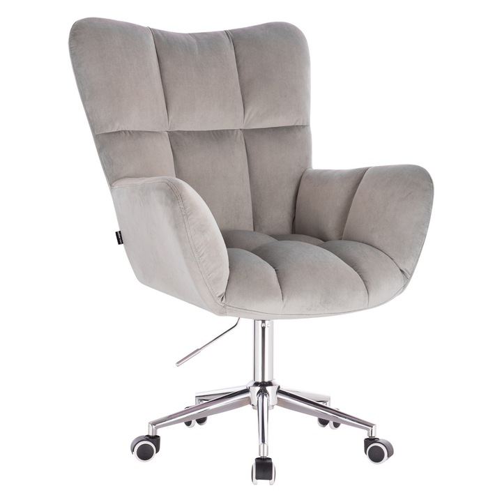 Scaun de birou, Votana, HR650K, Catifea, Gray
