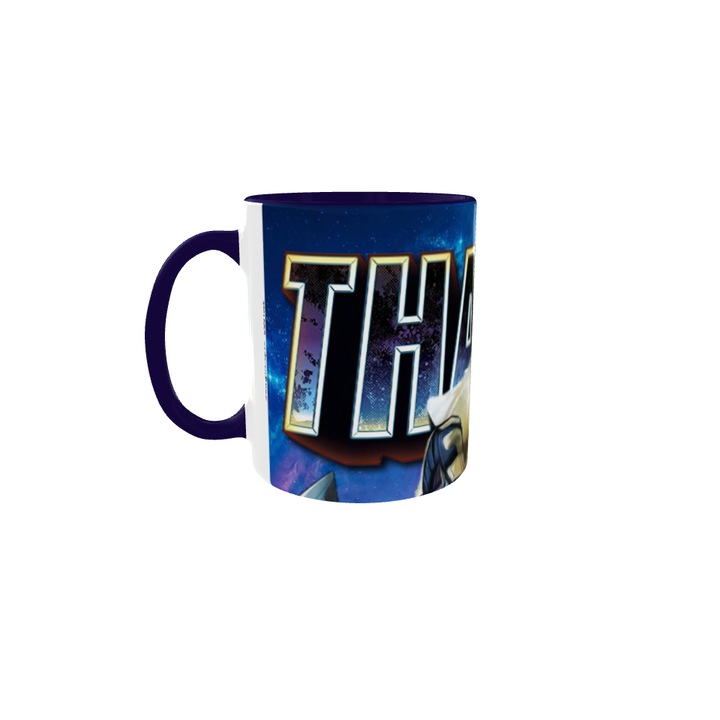 Ajándékbolt kék bögre üzenettel személyre szabva, thanos, 1-es modell, kerámia, 330 ml