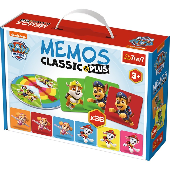 Игра за памет Trefl Classic Plus - Paw Patrol