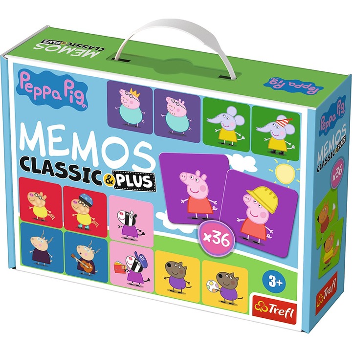 Игра за памет Trefl Classic Plus - Peppa Pig