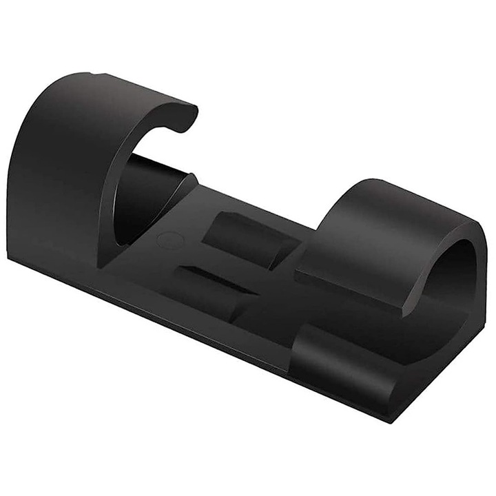 Cleme fixare cabluri, 20 buc, Negru - eMAG.ro