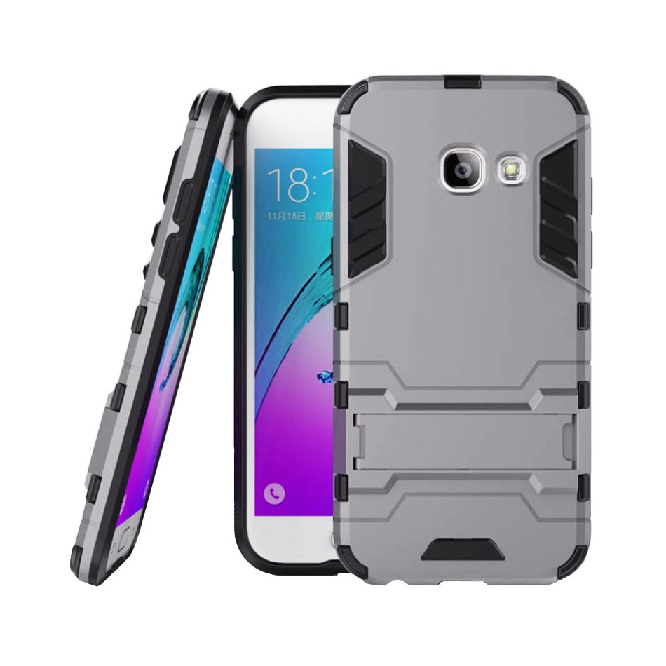 Husa hibrid g-shock pentru Samsung A3 A320 2017, gri