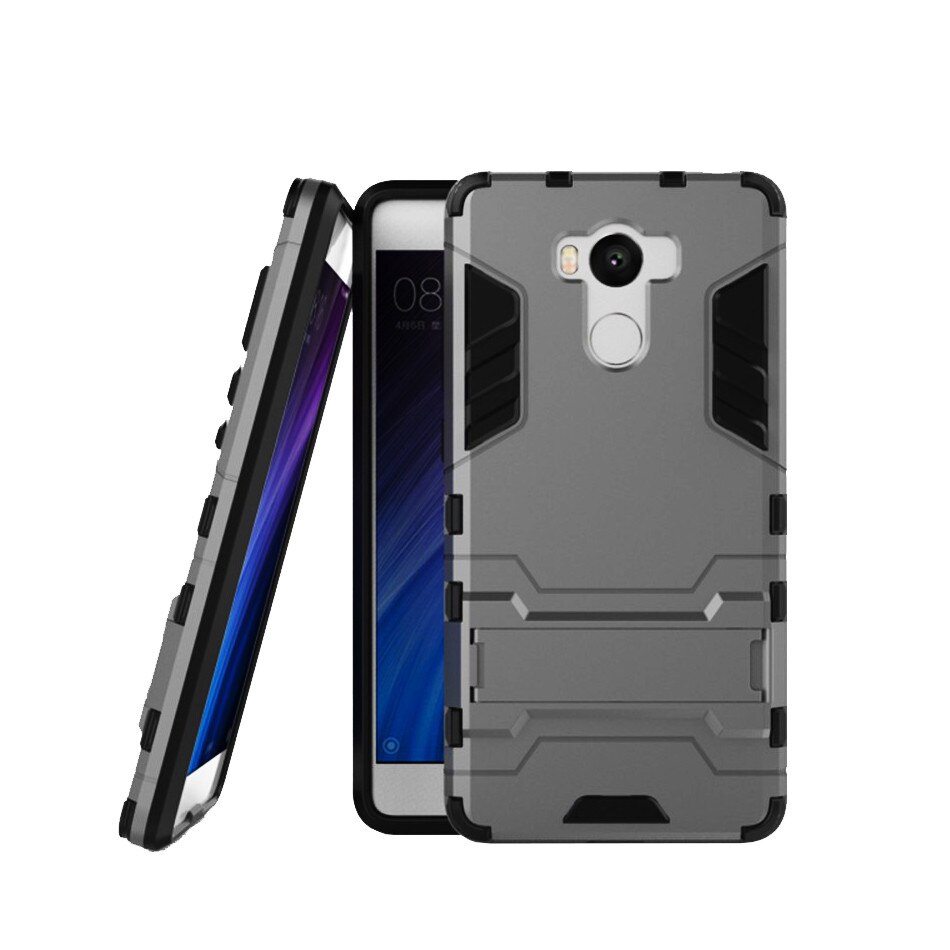 Husa hibrid g-shock pentru Xiaomi Redmi 4 / 4 Pro / 4 Prime, gri