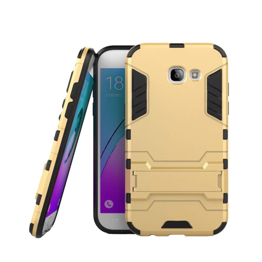 Husa hibrid g-shock pentru Samsung A3 A320 2017, auriu