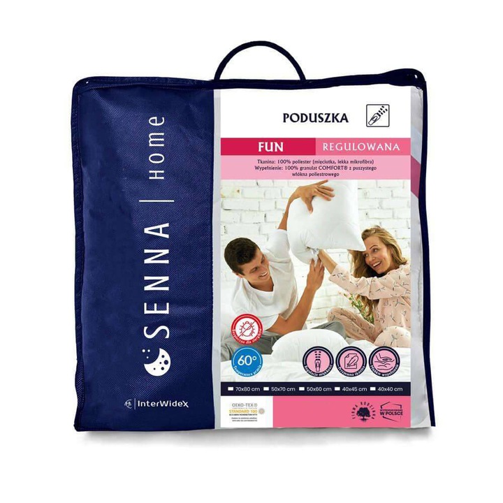 Párna 40×40 FUN Könnyű és könnyű antiallergén mikroszálas anyag