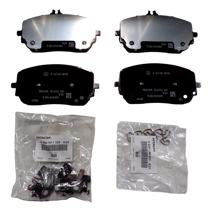 Első fékbetét, Mercedes-Benz, GLE/GLS-hez, Fekete