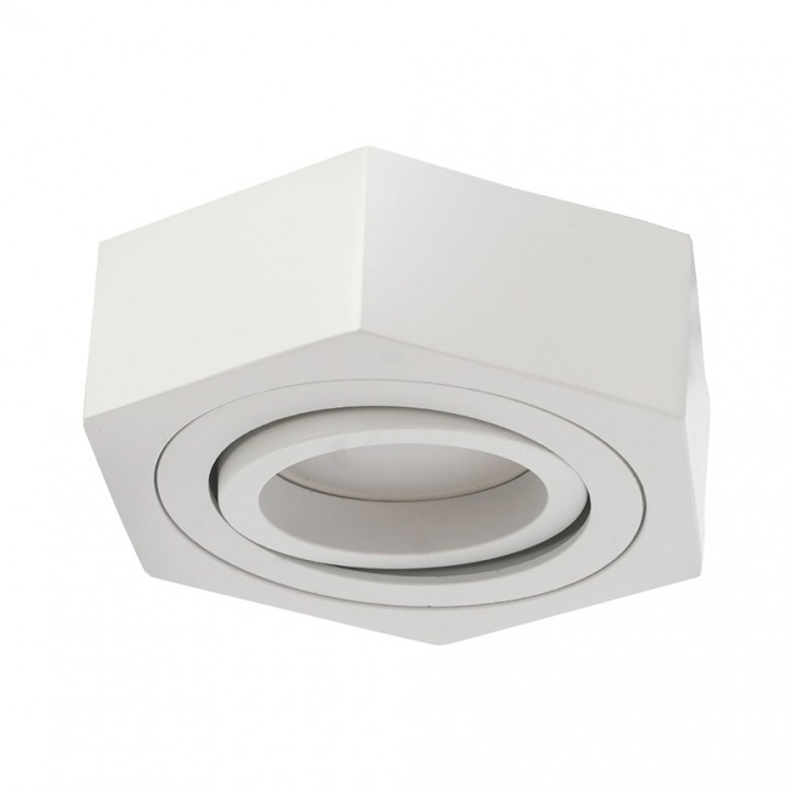 Луна Lightex Nano, За вграждане, 220V, GU10, max 7W, 100х30mm/cut 60mm, Бял