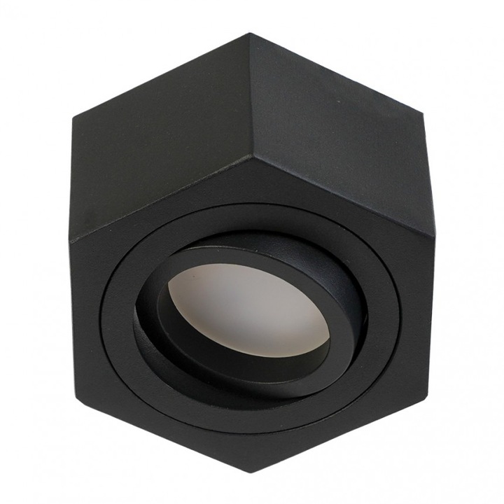 Луна Lightex Nano, За вграждане, 220V, GU10, max 7W, 100х50mm/cut 60mm, Черен