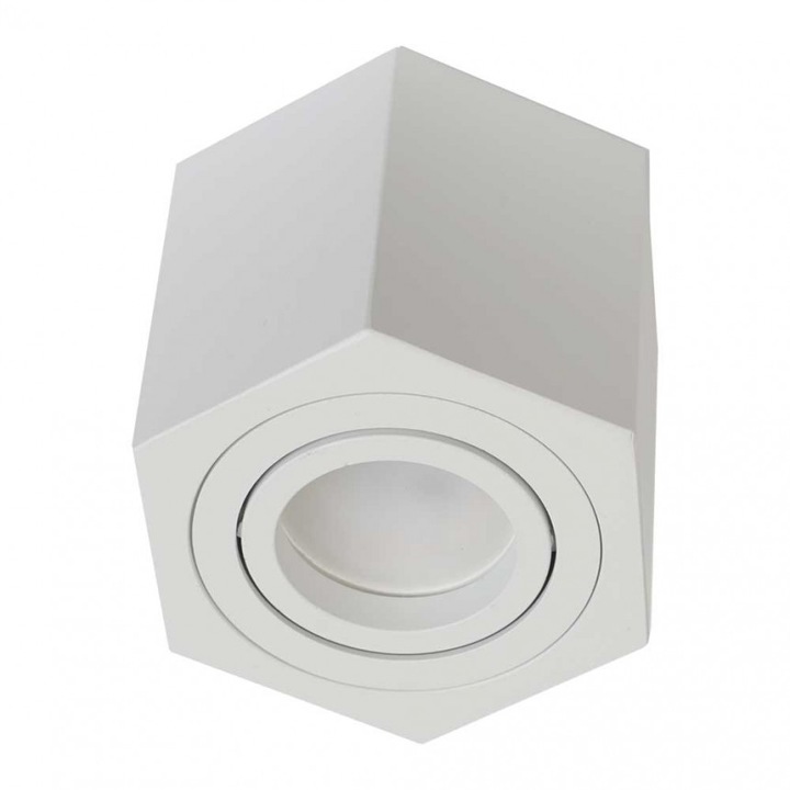 Луна Lightex Nano, 220V, GU10, max 7W, 100х80mm/cut, 60mm, Бял