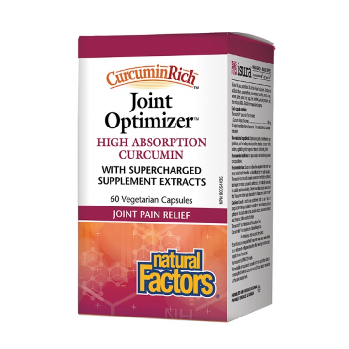Supliment alimentar, Natural Factors, CurcuminRich Joint Optimizer, 60 capsule
