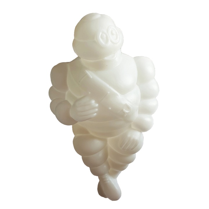 Férfi figura, Michelin, Pater, kamionhoz, buszhoz, kabinhoz, 24 cm, fehér