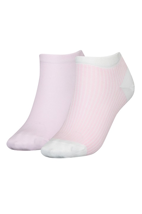 Tommy Hilfiger, Set de sosete pana la glezna Ithaca - 2 perechi, Roz pal