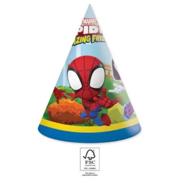 Set 6 Coifuri petrecere Marvel Spidey, 94879