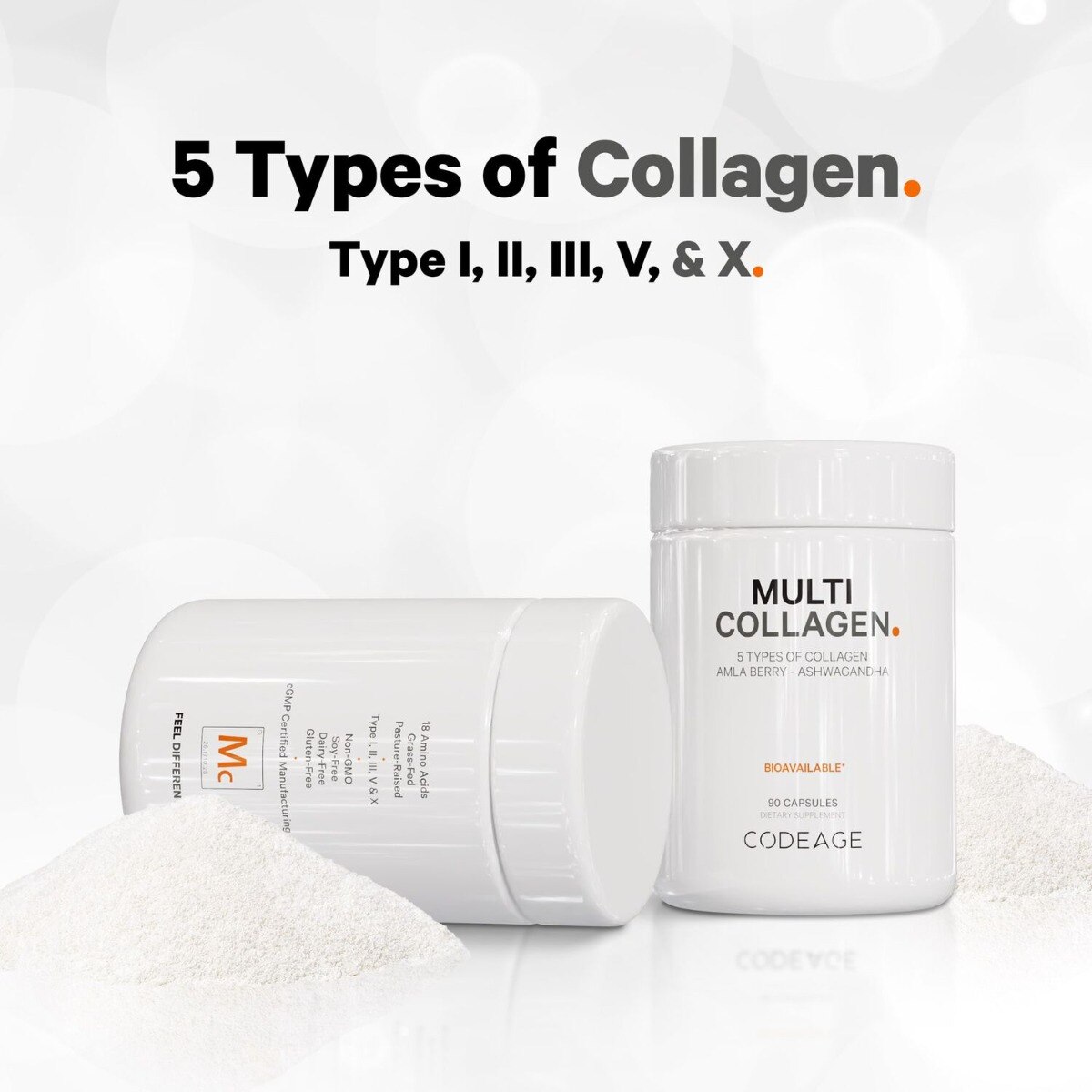 CodeAge Hidrolyzed Multi Collagen, Colagen Hidrolizat, 90 capsule - eMAG.ro