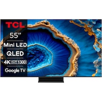Televizor TCL MiniLed 55C805, 139 cm, Smart Google TV, 4K Ultra HD, 100hz, Clasa G