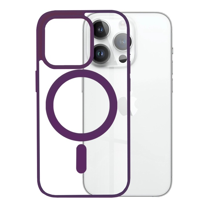 Husa pentru iPhone 14 Pro, Techsuit MagSafe Pro, Purple
