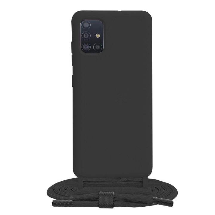 Кейс за Samsung Galaxy A51 4G, Метален, Черен