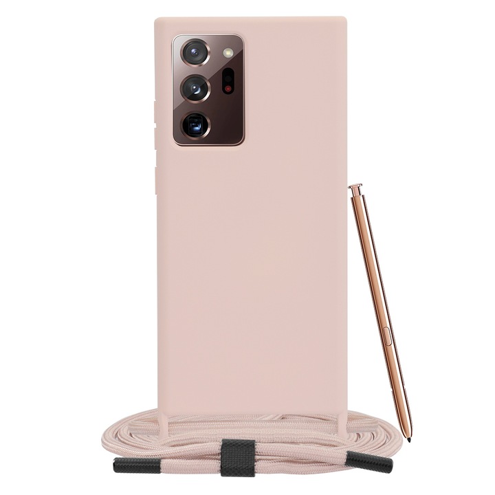 Husa pentru Samsung Galaxy Note 20 Ultra 4G/Note 20 Ultra 5G, Metal, Pink