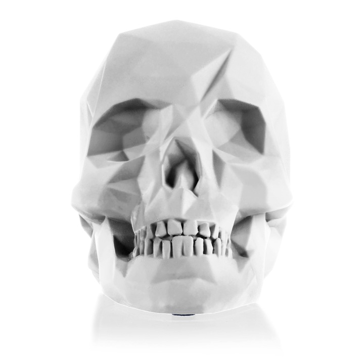 Suport de carte din poliester Skull, Candellana, White Matt, 12.5 cm