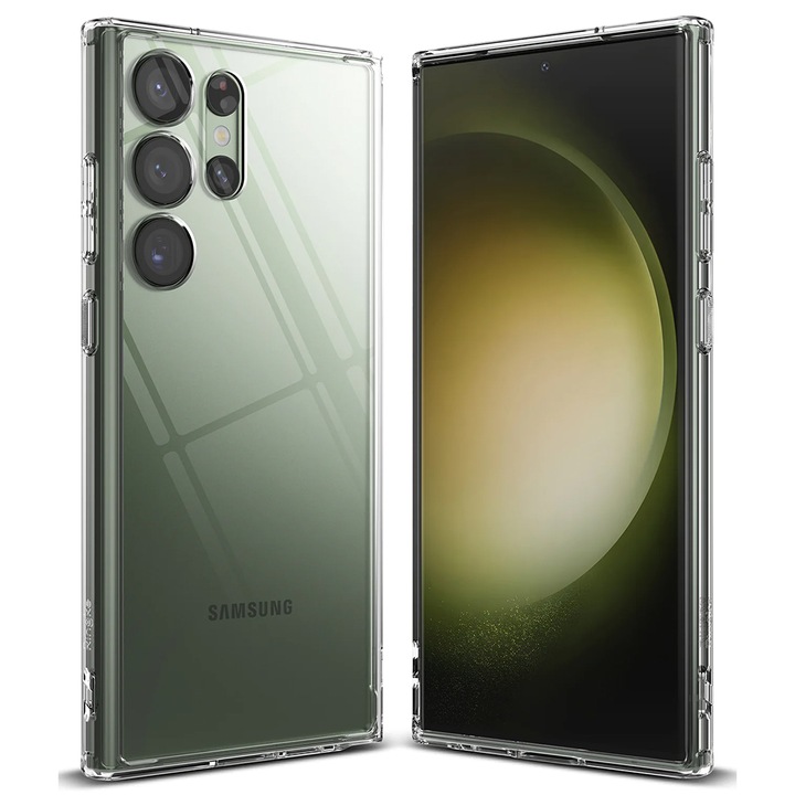 Кейс за Samsung Galaxy S23 Ultra, поликарбонат, прозрачен
